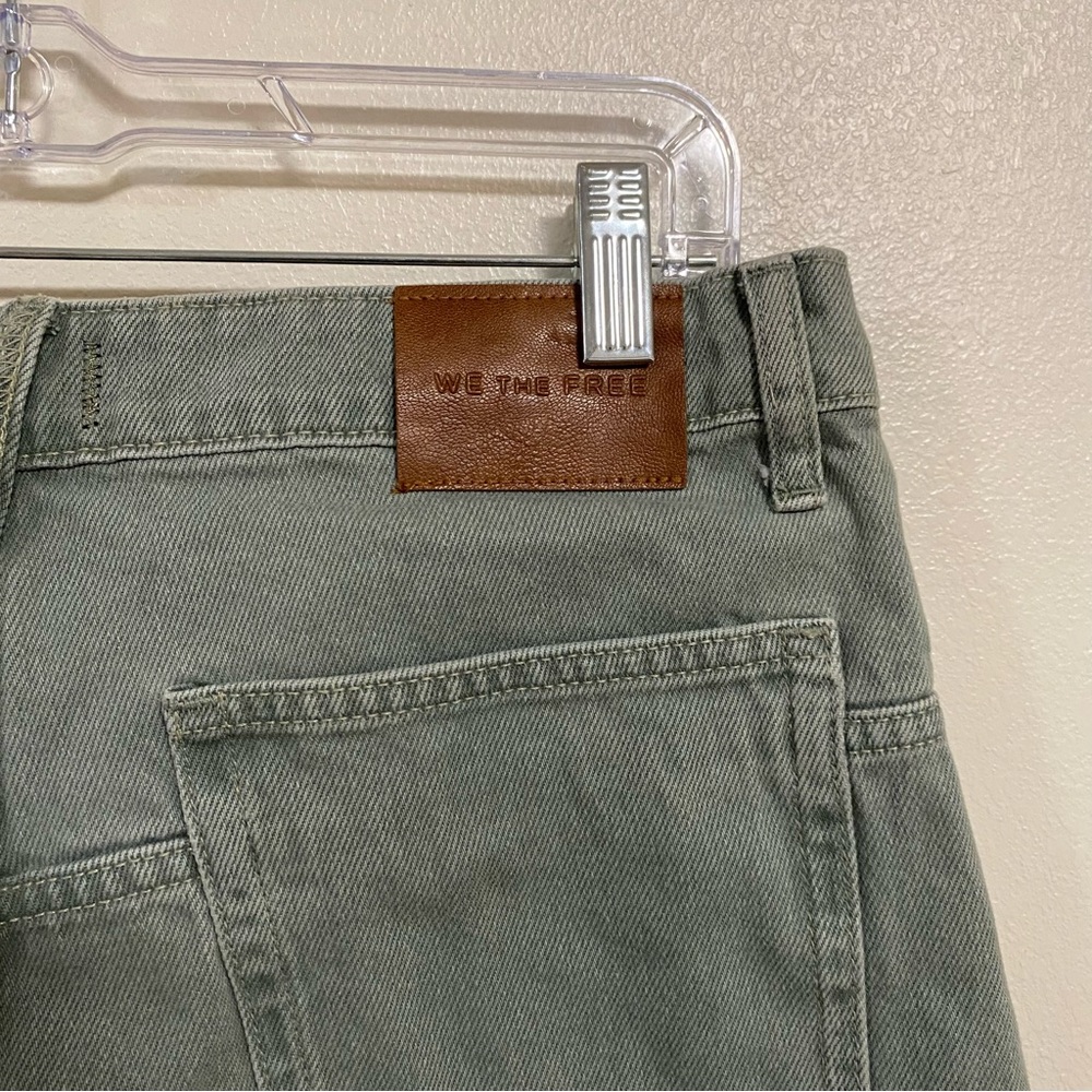 Free People Jeans Women Size 8/29 Green We the free Deep Trance Boyfriend Jeans - Picture 6 of 15